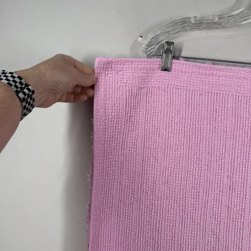 Lauren Ralph Lauren Heavyweight Bath Mat Rug Pink 100% Cotton 42